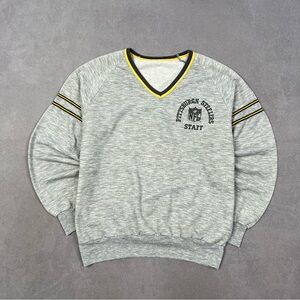 Vintage NFL Gray V-Neck Men's Sweater